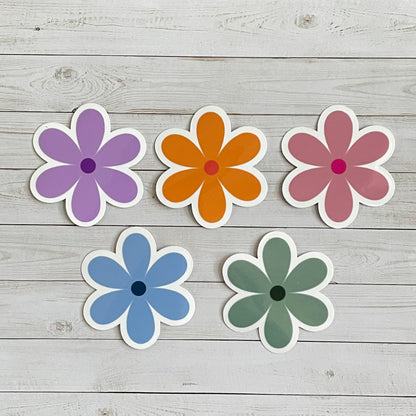Daisy Flower Vinyl Sticker Set
