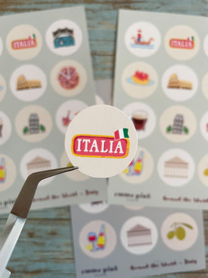 Italy Travel Sticker Sheet