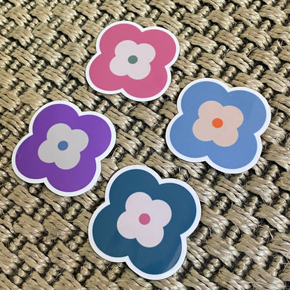 Modern Flower Vinyl Sticker Set
