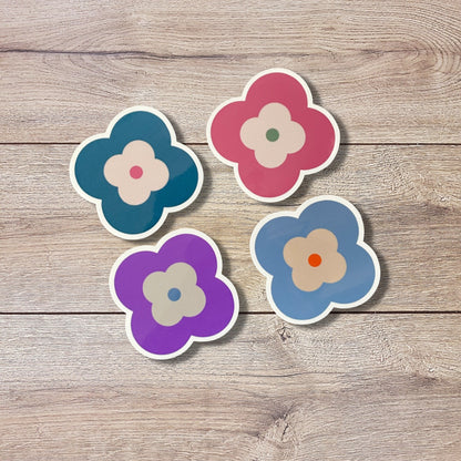 Modern Flower Vinyl Sticker Set