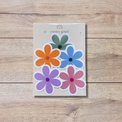 Daisy Flower Vinyl Sticker Set