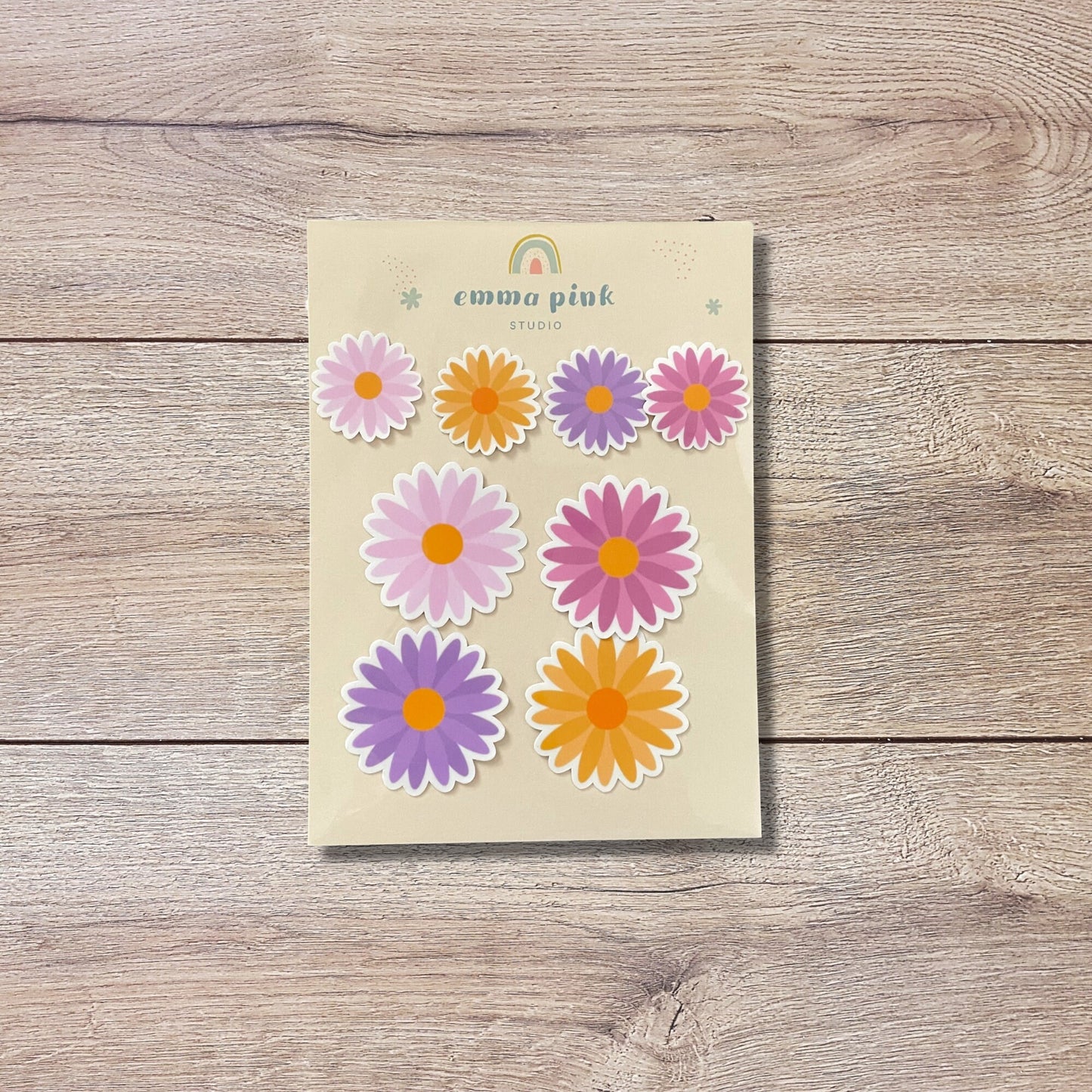 Daisy Flower Vinyl Sticker Set