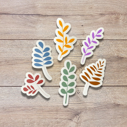 Colorful Leaves Vinyl Sticker Set