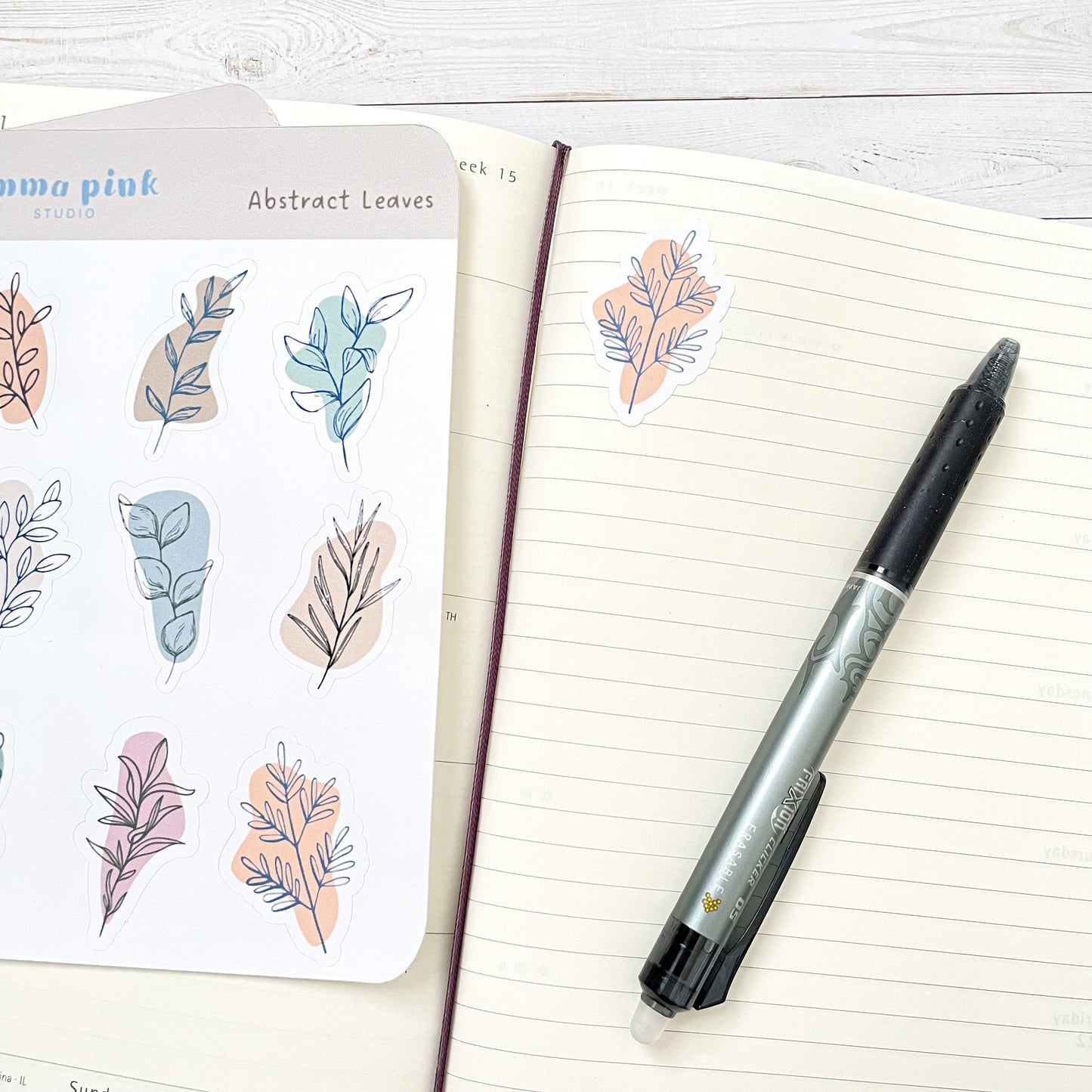 Abstract Leaves Sticker Sheet