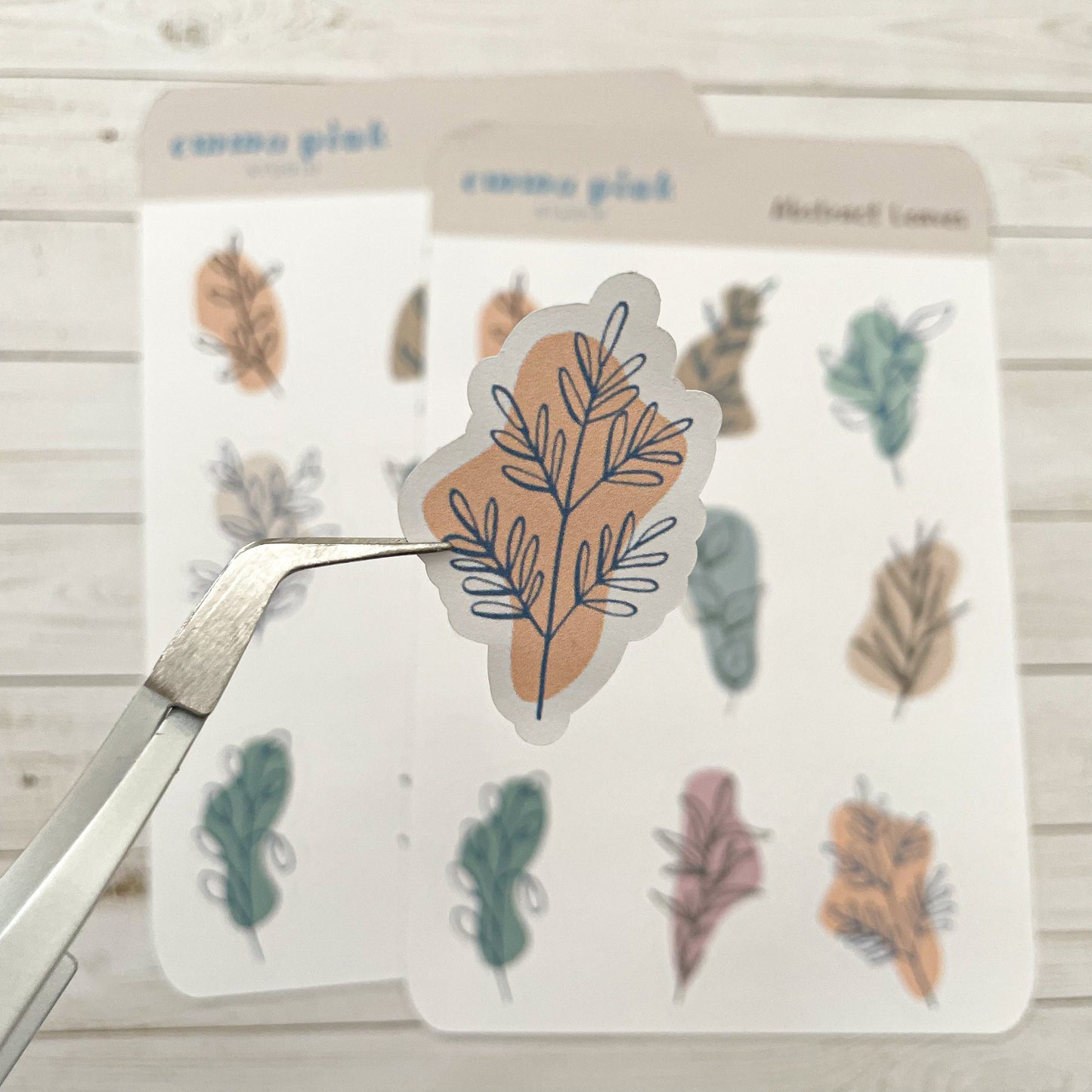 Abstract Leaves Sticker Sheet