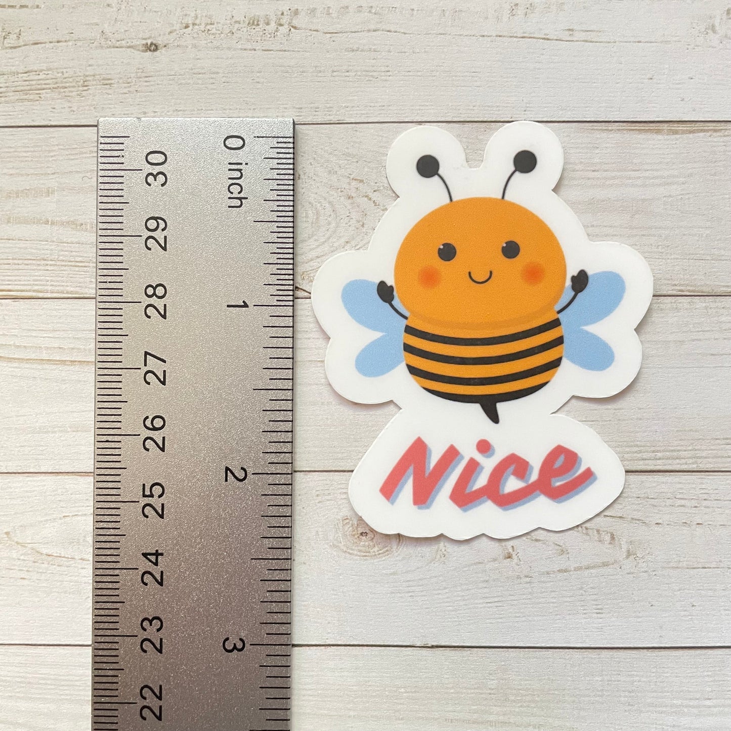 Bee Nice Vinyl Sticker