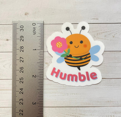 Bee Humble Vinyl Sticker