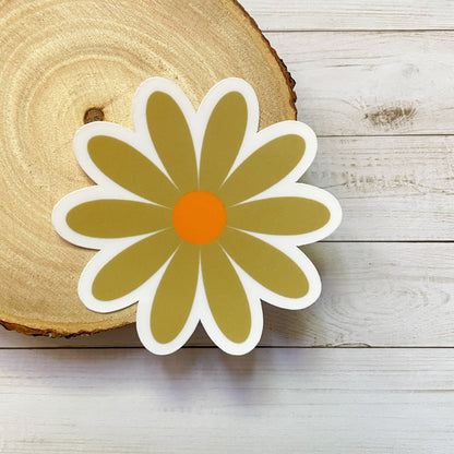 Retro Daisy Vinyl Sticker