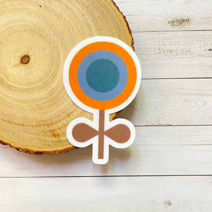 Retro Boho Flower Vinyl Sticker