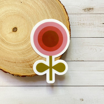 Retro Boho Flower Vinyl Sticker