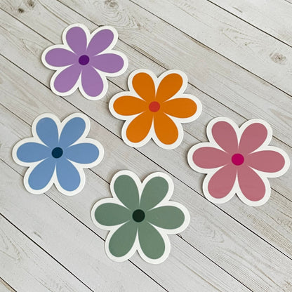Daisy Flower Vinyl Sticker Set