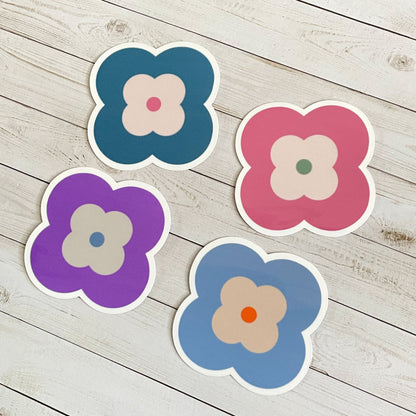 Modern Flower Vinyl Sticker Set