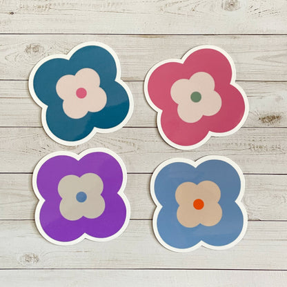 Modern Flower Vinyl Sticker Set