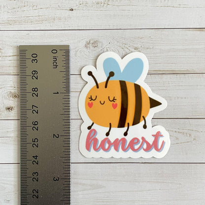 Bee Honest Vinyl Sticker