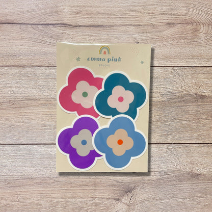 Modern Flower Vinyl Sticker Set