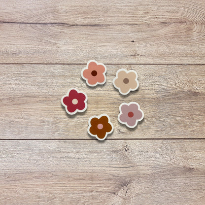 Mini Boho Flower Vinyl Sticker Set