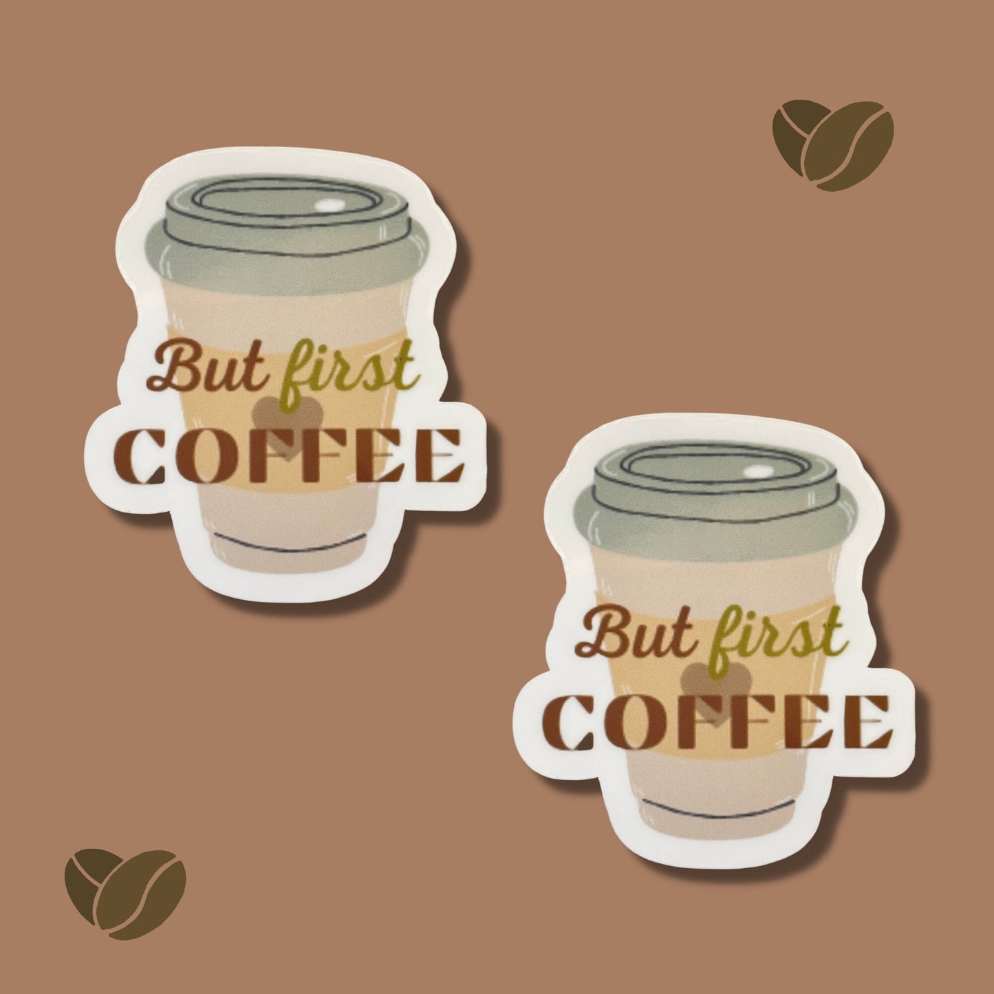 But First Coffee Vinyl Sticker