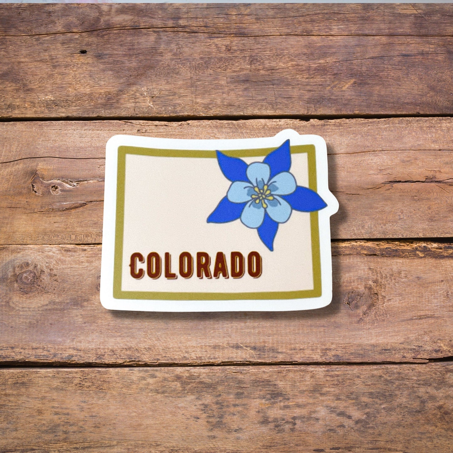 Colorado State Flower Vinyl Sticker