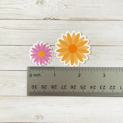 Daisy Flower Vinyl Sticker Set