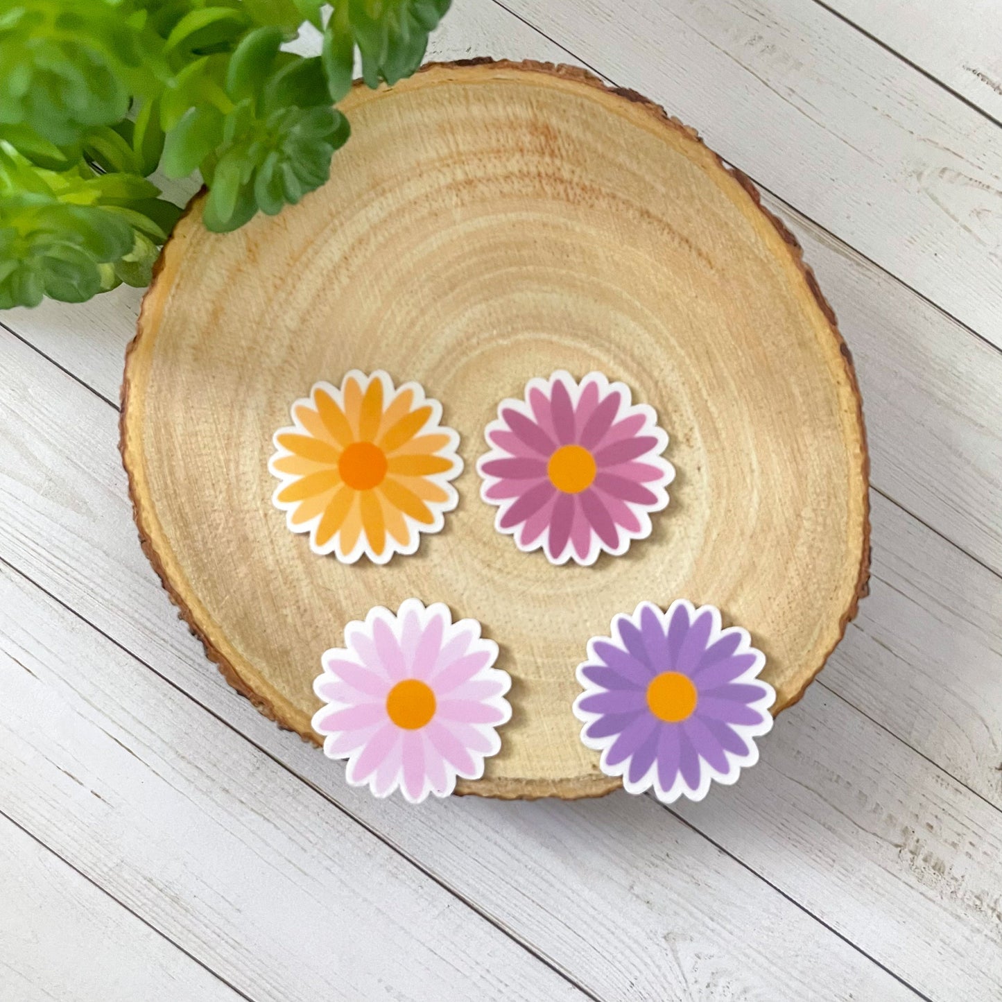 Daisy Flower Vinyl Sticker Set