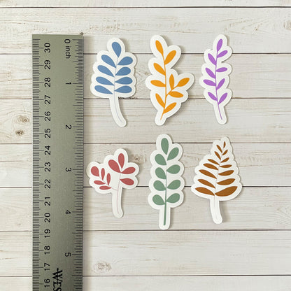 Colorful Leaves Vinyl Sticker Set