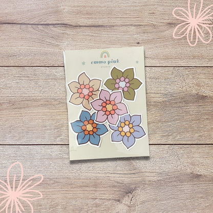 Flower Vinyl Sticker Set