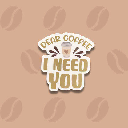 Coffee Vinyl Sticker