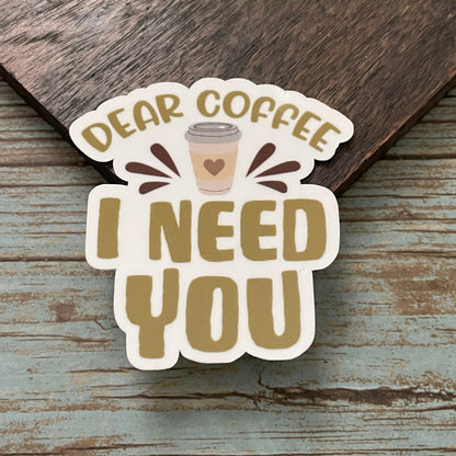 Coffee Vinyl Sticker