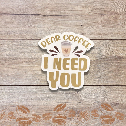 Coffee Vinyl Sticker