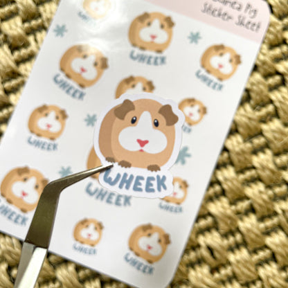 Guinea Pig Wheek Sticker Sheet
