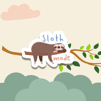Sloth Mode Vinyl Sticker