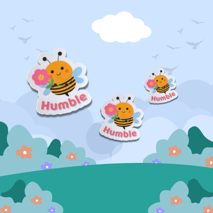 Bee Humble Vinyl Sticker