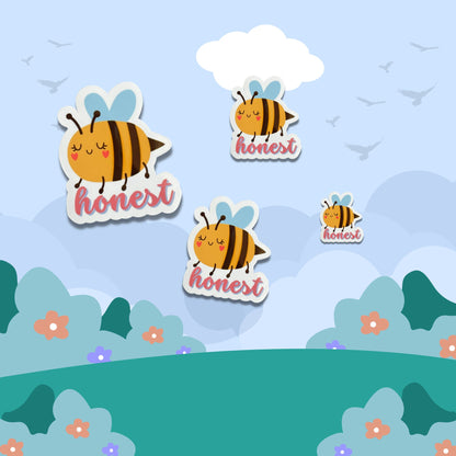 Bee Honest Vinyl Sticker