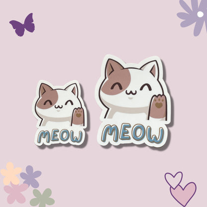 Cat Meow Vinyl Sticker