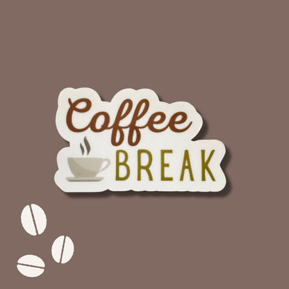 Coffee Break Vinyl Sticker