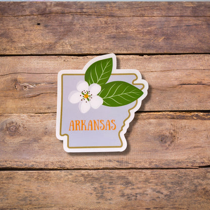 Arkansas State Flower Vinyl Sticker