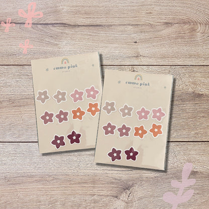 Mini Star Flower Vinyl Sticker Set