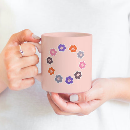 Mini Flower Vinyl Sticker Set