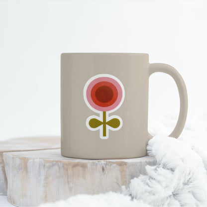 Retro Boho Flower Vinyl Sticker Set