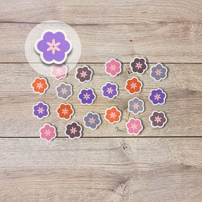 Mini Flower Vinyl Sticker Set