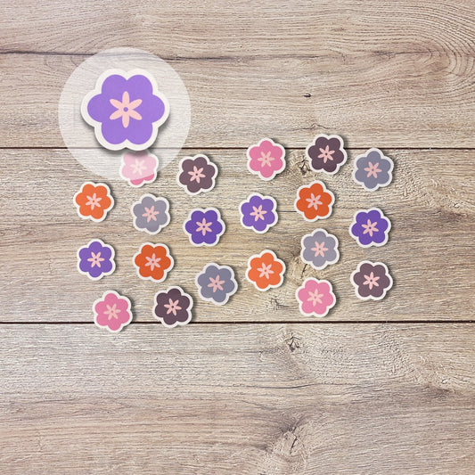 Mini Flower Vinyl Sticker Set