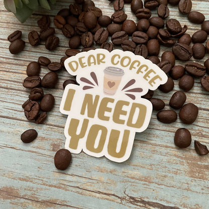 Coffee Vinyl Sticker