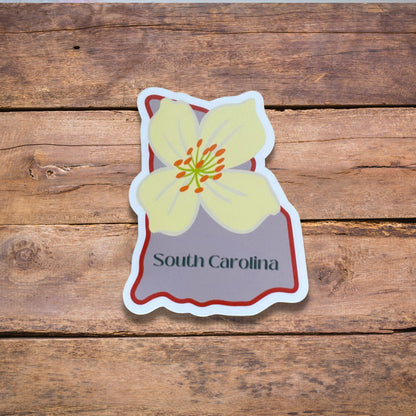 South Carolina State Flower Vinyl Sticker