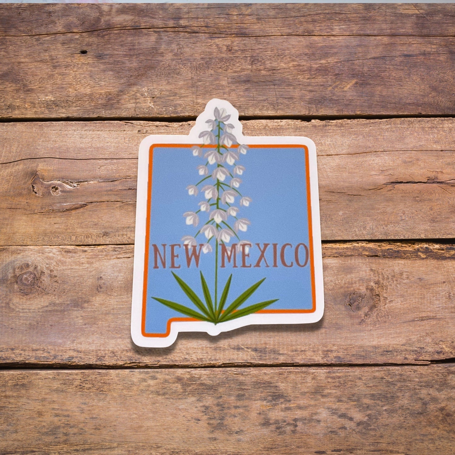 New Mexico State Flower Vinyl Sticker