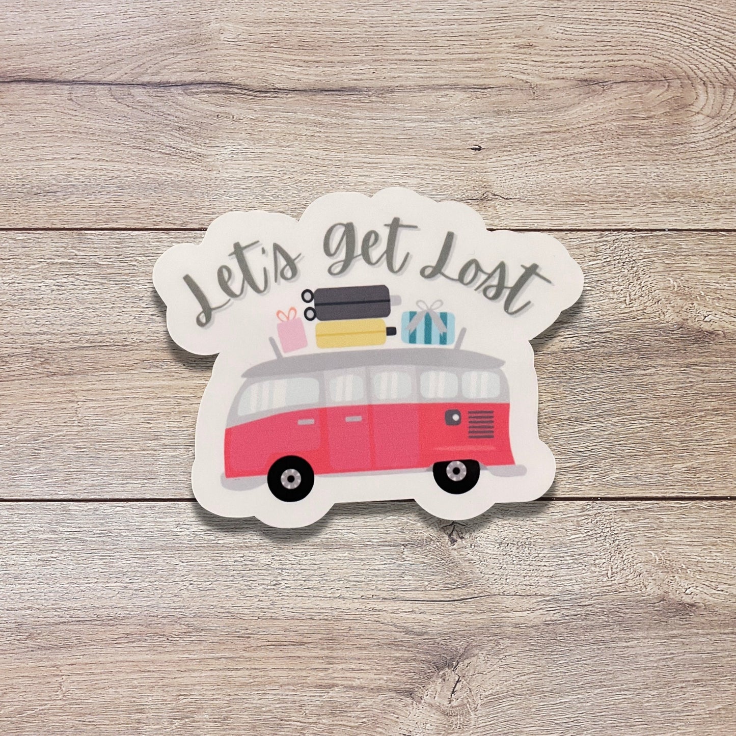 Let's Get Lost Vinyl Sticker