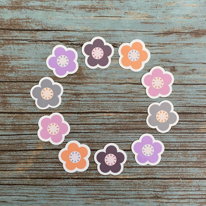 Mini Flower Vinyl Stickers Set