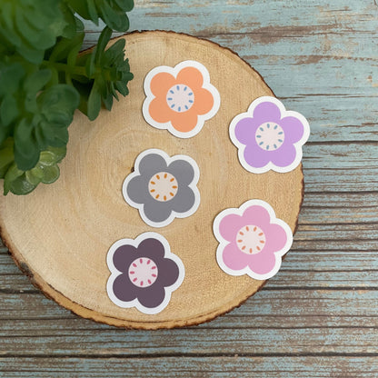 Mini Flower Vinyl Stickers Set