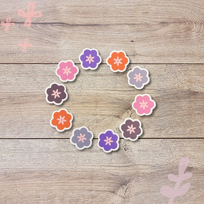 Mini Flower Vinyl Sticker Set