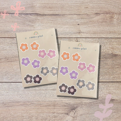 Mini Flower Vinyl Stickers Set