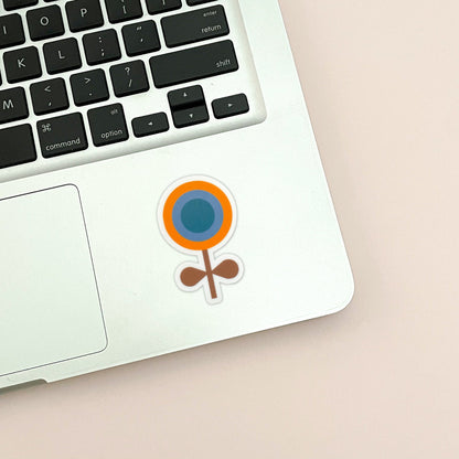 Retro Boho Flower Vinyl Sticker